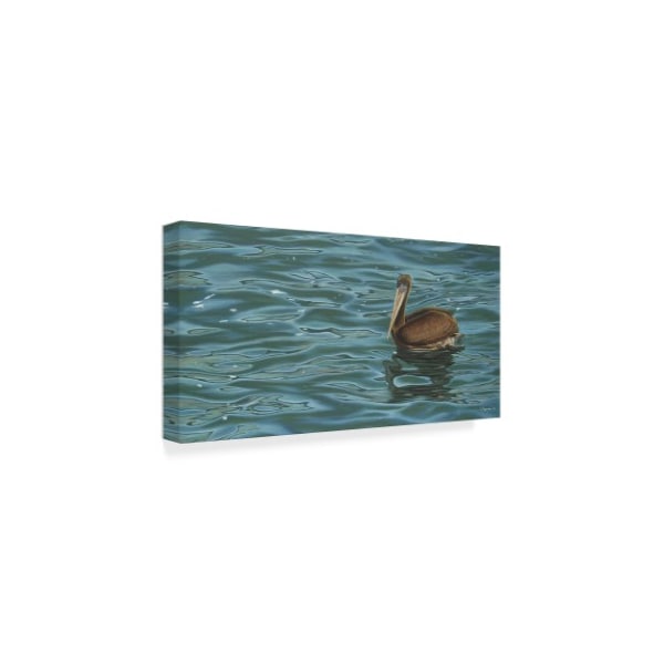 Luis Aguirre 'Sailing Small Bird' Canvas Art,10x19